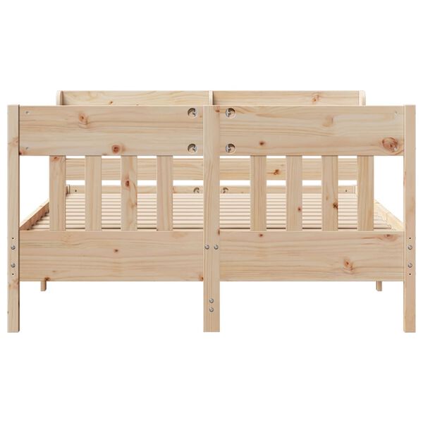 vidaXL Cadre de lit sans matelas 120x190 cm bois de pin massif