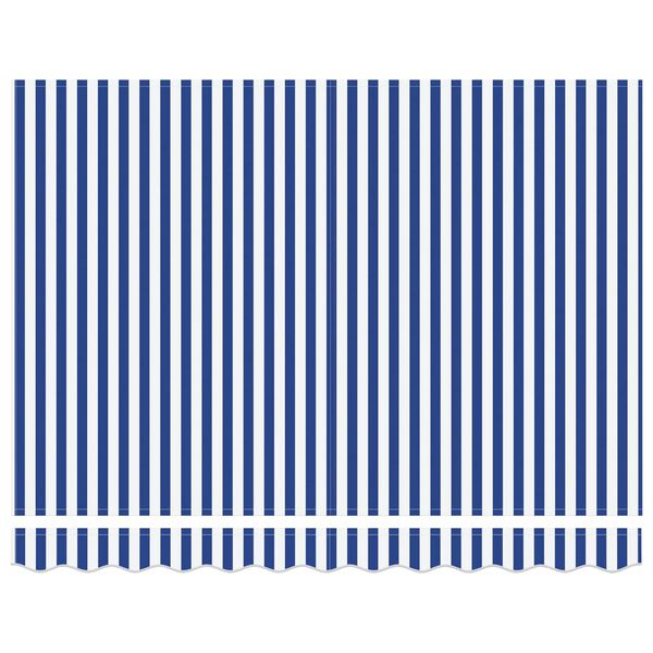 vidaXL Auvent R&eacute;tractable Bleu et Blanc 350 x 250 cm