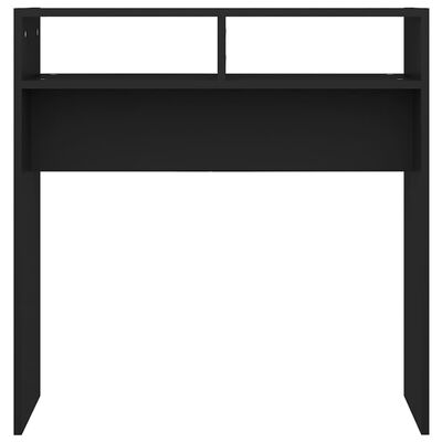 vidaXL Table console Noir 78x30x80 cm Aggloméré