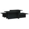 vidaXL Tables basses 2 pcs Noir Bois d'ing&eacute;nierie
