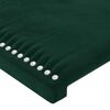 vidaXL Cadre de lit sans matelas vert fonc&eacute; 90x190 cm velours