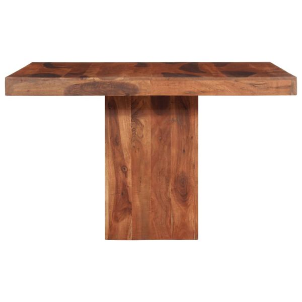 vidaXL Table à manger 120x120x77 cm bois d'acacia massif