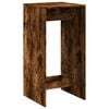vidaXL Table de bar ch&ecirc;ne fum&eacute; 51x50x103,5 cm bois d'ing&eacute;nierie