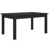 vidaXL Table basse Noir 80x50x40 cm Bois massif de pin