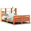 vidaXL Cadre de lit sans matelas cire marron 140x190cm bois pin massif