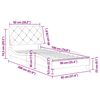 vidaXL Cadre de lit sans matelas vert fonc&eacute; 90x190 cm velours
