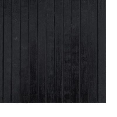 vidaXL Tapis rectangulaire noir 60x500 cm bambou
