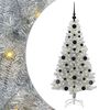 vidaXL Sapin de No&euml;l avec 150 LED avec support Argent 120 cm PET