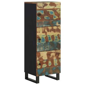 vidaXL Buffet haut et tiroir 60x33x100 cm bois massif r&eacute;cup&eacute;ration/fer