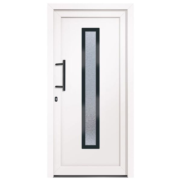 vidaXL Porte d'entr&eacute;e Blanc 98x200 cm PVC