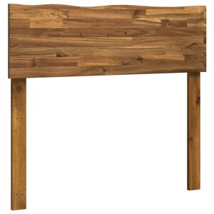 vidaXL T&ecirc;te de lit en bois brut ROSTOCK Naturel 100 cm