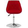 vidaXL Tabouret de bar Rouge bordeaux Velours