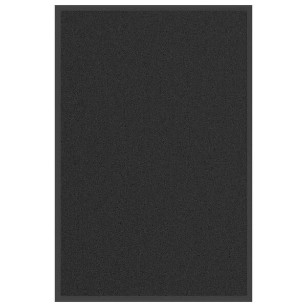 vidaXL Paillasson noir 60x90 cm