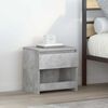 vidaXL Table de chevet Gris b&eacute;ton 40x30x39 cm Agglom&eacute;r&eacute;