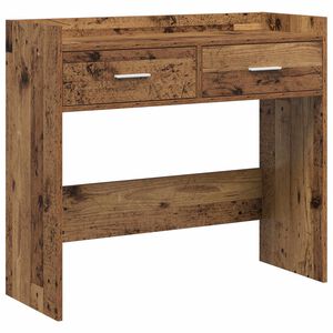 vidaXL Table console Bois ancien 90 x 35 x 80 cm Bois d'ing&eacute;nierie