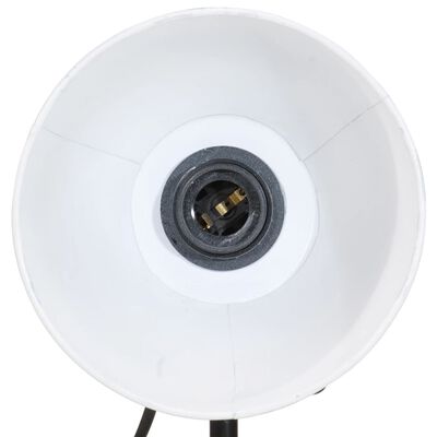 vidaXL Lampe de bureau 25 W blanc 17x17x50 cm E27