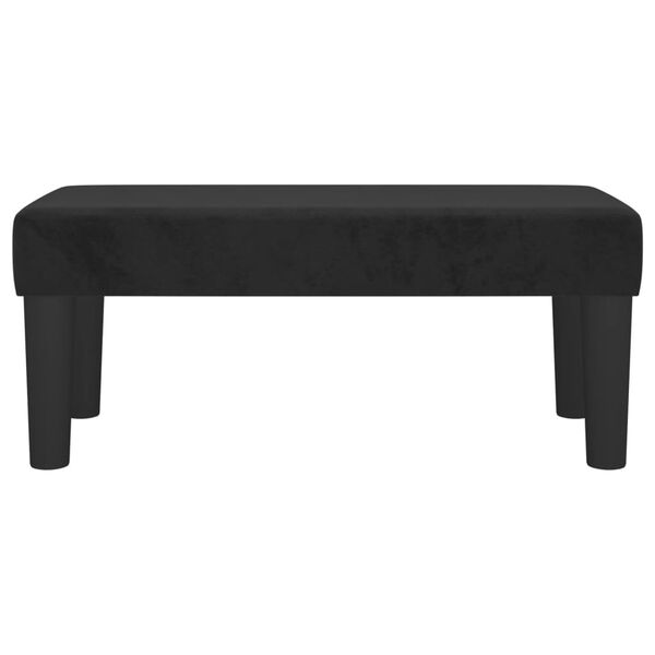 vidaXL Banc Noir 70x30x30 cm Velours
