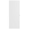 vidaXL Armoire de salle de bain Blanc 30x30x80 cm Bois d’ingénierie
