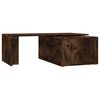 vidaXL Table basse Chêne fumé 150x50x35 cm Bois d'ingénierie