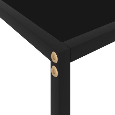 vidaXL Table console Noir 100x35x75 cm Verre trempé