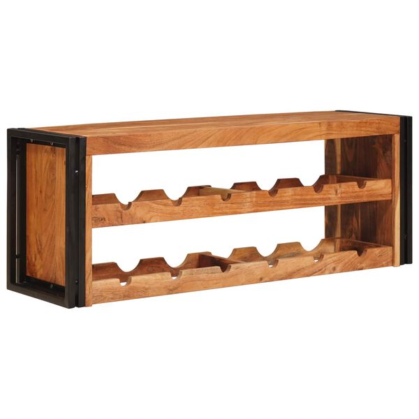 vidaXL &Eacute;tag&egrave;re &agrave; vin Marron 100 x 45 x 33 cm Bois d'Acacia Massif