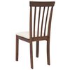 vidaXL Chaises &agrave; manger coussins 2 pcs marron bois massif caoutchouc