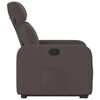 vidaXL Fauteuil inclinable marron fonc&eacute; tissu