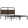 vidaXL Cadre de lit sans matelas 140x190 cm chêne marron