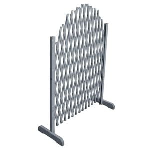 vidaXL Cl&ocirc;ture en treillis bois de sapin massif 1,8x1 m gris