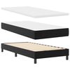 vidaXL Lit &agrave; ressorts avec matelas Noir 100 x 200 cm Simili cuir