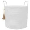 vidaXL Panier de rangement blanc &Oslash;40x35 cm coton