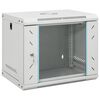 vidaXL Armoire r&eacute;seau avec stockage Grey 530 x 400 x 450 mm Acier