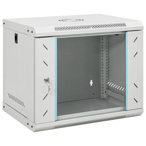 vidaXL Coffret de r&eacute;seau mural 9U 19" IP20 53x40x45 cm