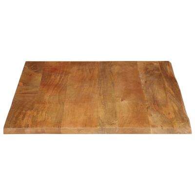 vidaXL Dessus de table à bord vivant 90x80x2,5 cm bois massif manguier