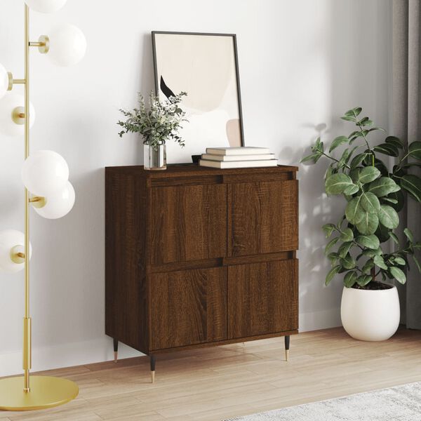 vidaXL Buffet Ch&ecirc;ne marron 60x35x70 cm Bois d'ing&eacute;nierie