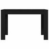 vidaXL Table &agrave; d&icirc;ner ch&ecirc;ne noir 120x60x76 cm bois d'ing&eacute;nierie
