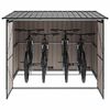 vidaXL Abri de vélo 3 pcs Anthracite 215 x 206 x 157 cm Métal