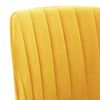 vidaXL Chaises pivotantes &agrave; manger lot de 2 Jaune Velours
