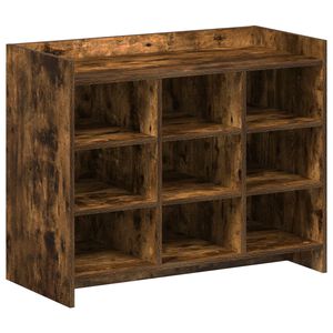vidaXL Cabinet &agrave; chaussures avec stockage Ch&ecirc;ne fum&eacute; 85 x 39,5 x 70 cm
