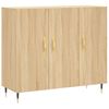 vidaXL Buffet ch&ecirc;ne sonoma 90x34x80 cm bois d'ing&eacute;nierie