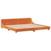 vidaXL Cadre de lit sans matelas cire marron 200x200cm bois pin massif