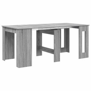 vidaXL Table &agrave; d&icirc;ner 180 x 85 x 75 cm Bois d'ing&eacute;nierie Sonoma gris