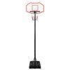 vidaXL Support de basket-ball Blanc 282-352 cm Poly&eacute;thyl&egrave;ne