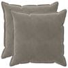 vidaXL Coussin 2 pc HOUTEN Gris clair 80 x 80 cm Fl&oslash;jl