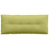 vidaXL Coussin de Dos Vert clair 120 x 19 x 50 cm tissu