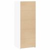 vidaXL Buffet haut blanc 45x41x124 cm bois d'ing&eacute;nierie