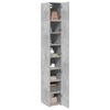 vidaXL Armoire de rangement mince gris b&eacute;ton 30x42,5x225 cm