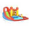 Happy Hop Château gonflable avec toboggan et piscine 410x385x220cm PVC