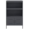 vidaXL Buffet haut anthracite 68x39x113 cm acier