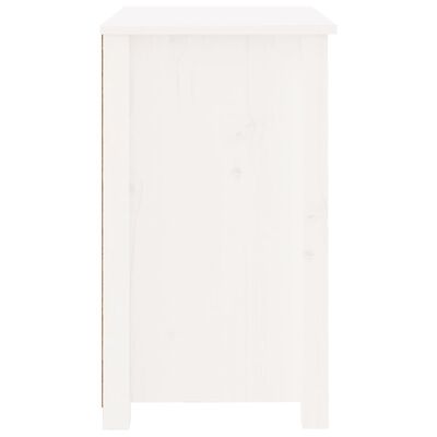 vidaXL Tables de chevet 2 pcs Blanc 50x35x61,5 cm Bois de pin massif